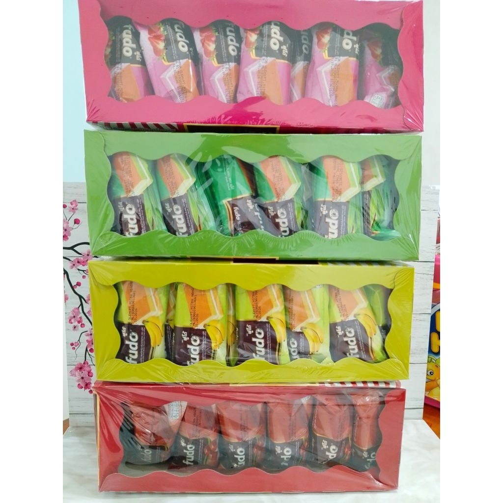 

BOLU CAKE VIRALL Fdo Layer 1 Box isi 24 Pcs (Banyak Varian Rasa) Exp aman 2025 Harga Terjangkau