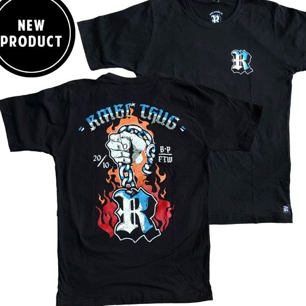 BAJU KAOS ATASAN TSHIRT RUMBLE LGCHN BK  BALI Kao.Seven