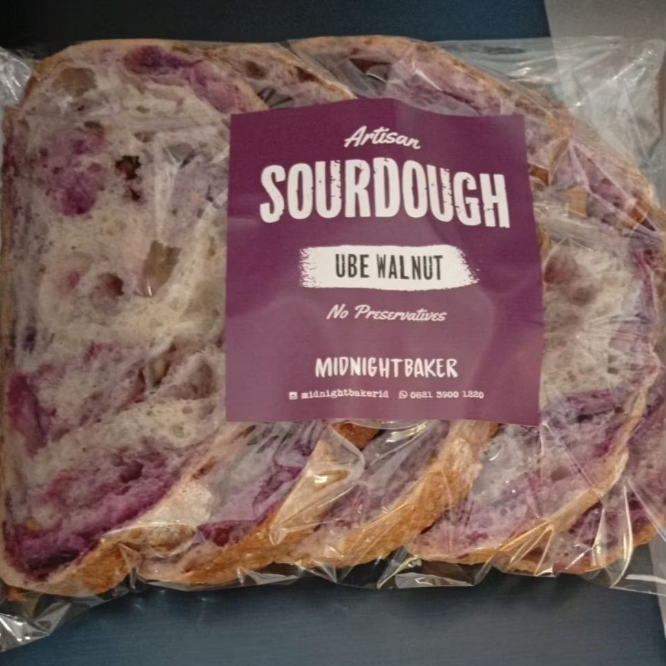 

Half Sourdough Artisan Ube Walnut Midnight Baker