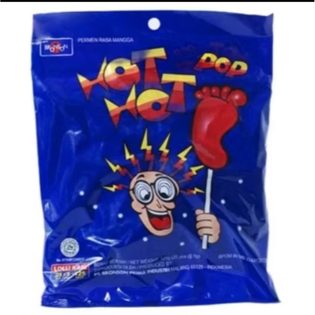 

1 pak permen hot hot kaki isi 25 pcs permen viral permen rasa buah