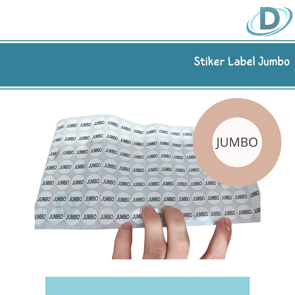 

Stiker Label Jumbo Per lembar / Stiker Label Pakaian