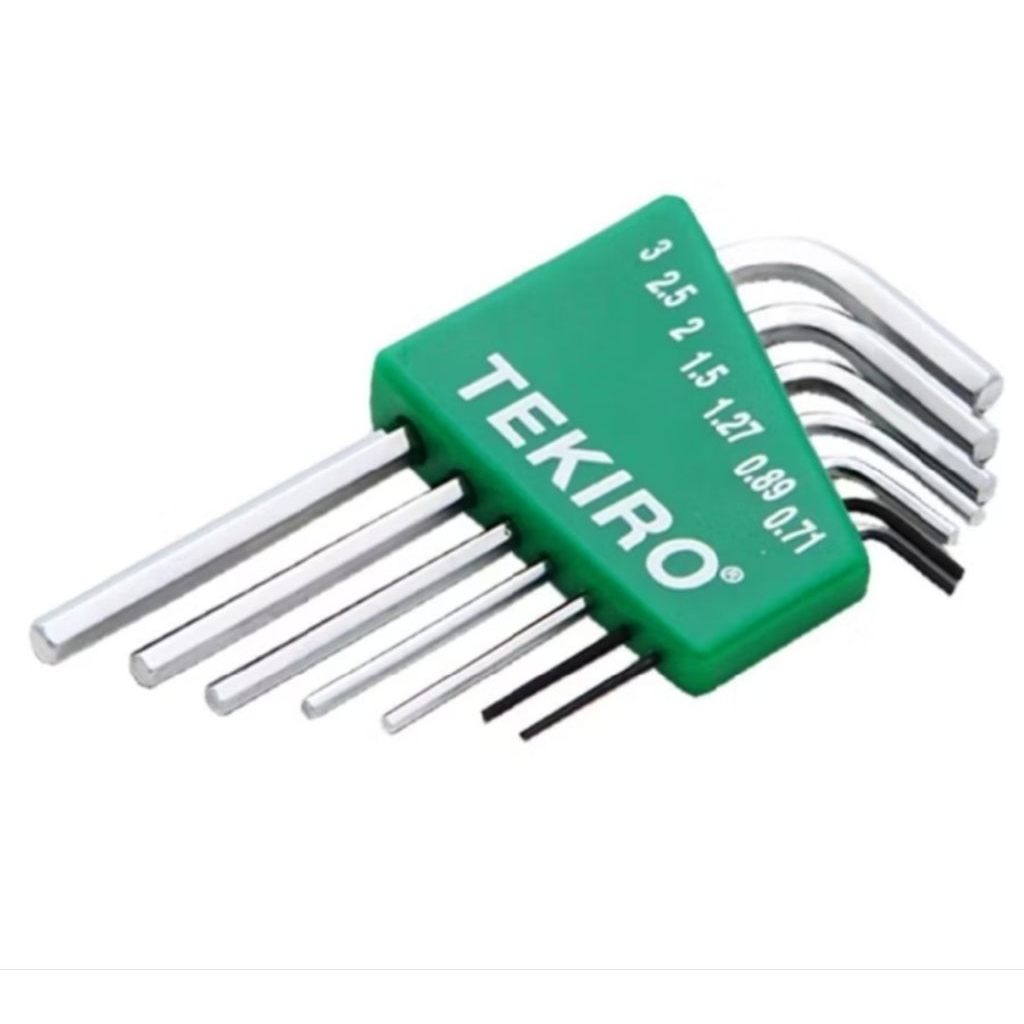 TEKIRO HK-EL 1198 / KUNCI L SET ELEKTRONIK 7 PCS UKURAN 0.71 - 3  MM / kunci L kecil