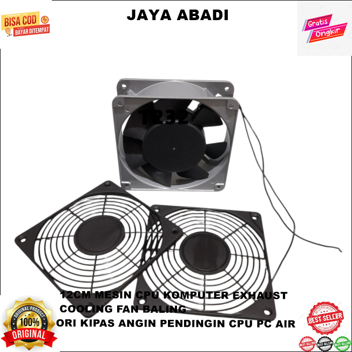 T232 COD ORI KIPAS ANGIN PENDINGIN CPU PC AIR COOLING FAN BALING 12CM MESIN CPU KOMPUTER EXHAU