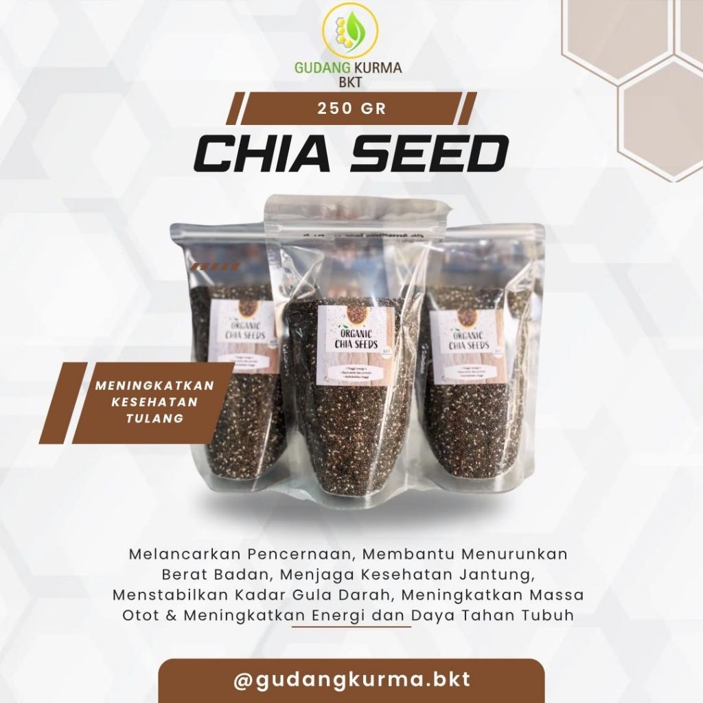 

Organic Chia Seed 250gr || Pusat Madu dan Kurma ||