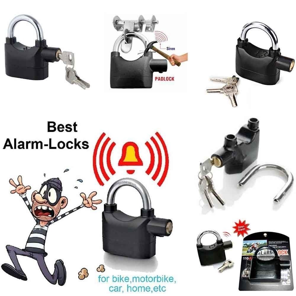 Gembok Alarm Suara Ring Panjang / Gembok Motor Anti Curi / Pengaman Motor Alarm Suara Bunyi Paling B