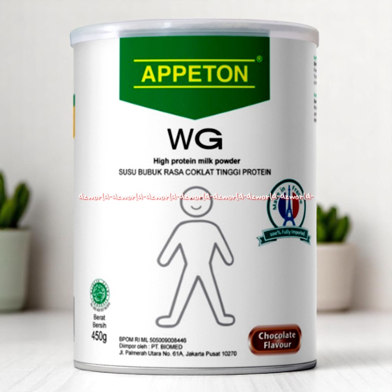 

Appeton Nutrion WG 450gr Rasa Coklat Susu Menambah Berat Badan BB Agar Gemuk Apeton Aperton 450gram Chocolate Flavour