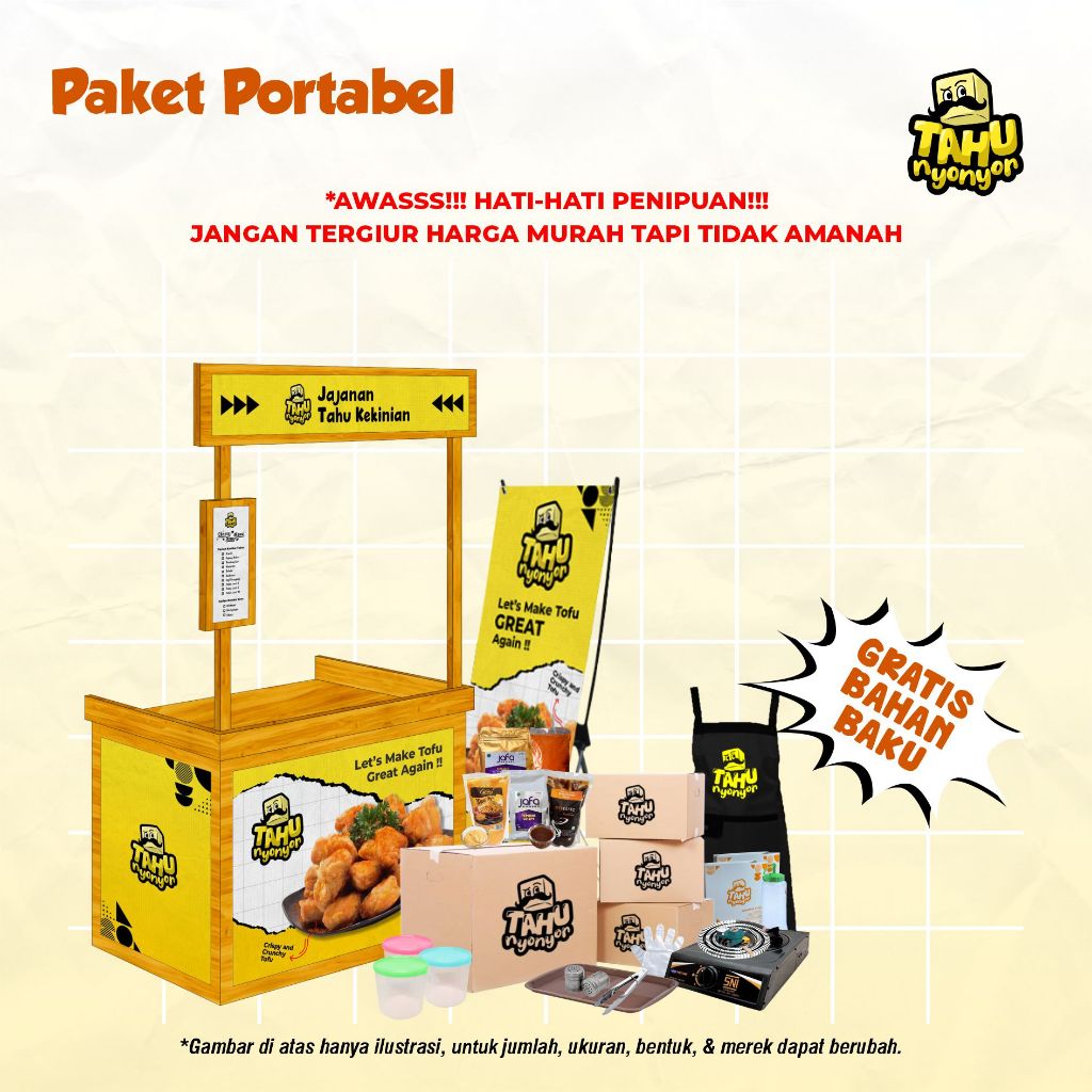 

Paket Lengkap Usaha Makanan Tahu Terlengkap - Portable