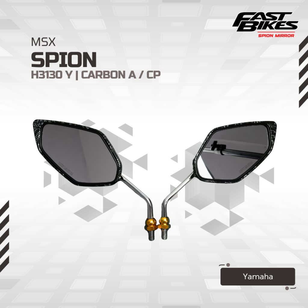 HOT DEALS MSX Kaca Spion Carbon Tangkai Panjang Two Tone Spion Variasi Daun Universal Mio Beat Vario