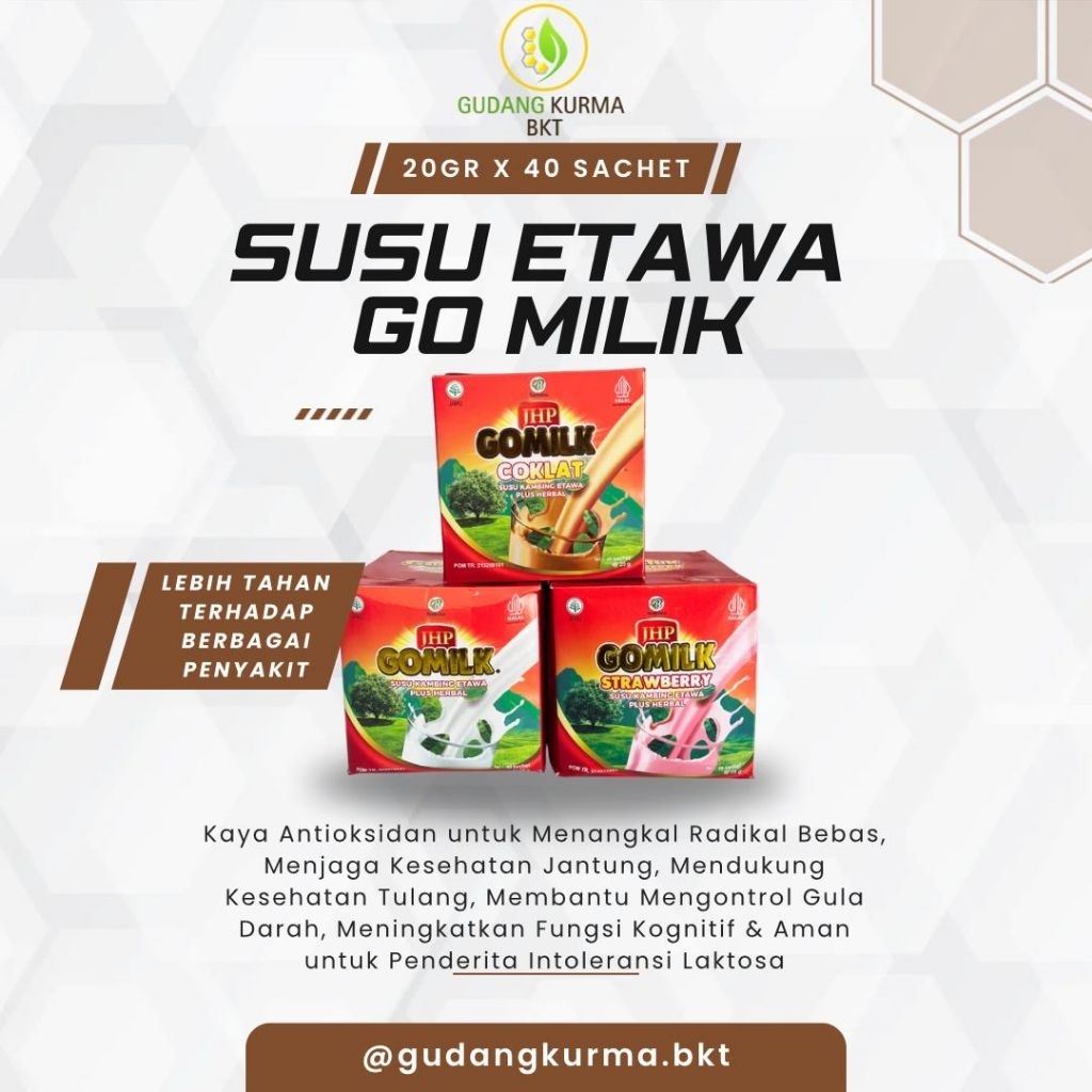 

GOMILK SUSU KAMBING ETAWA PLUS HERBAL 40sch @25gr