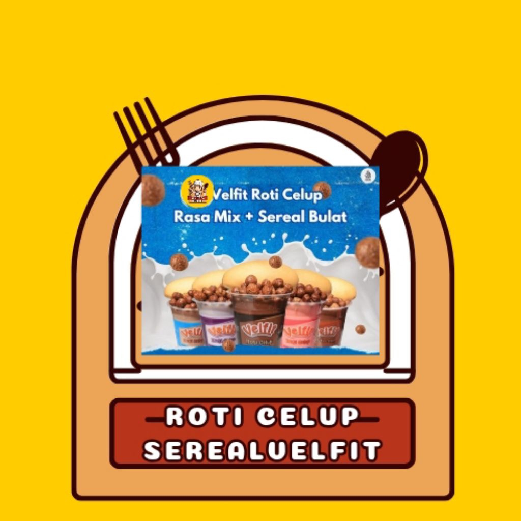 

Roti Celup Sereal Velfit Isi 4 Cup