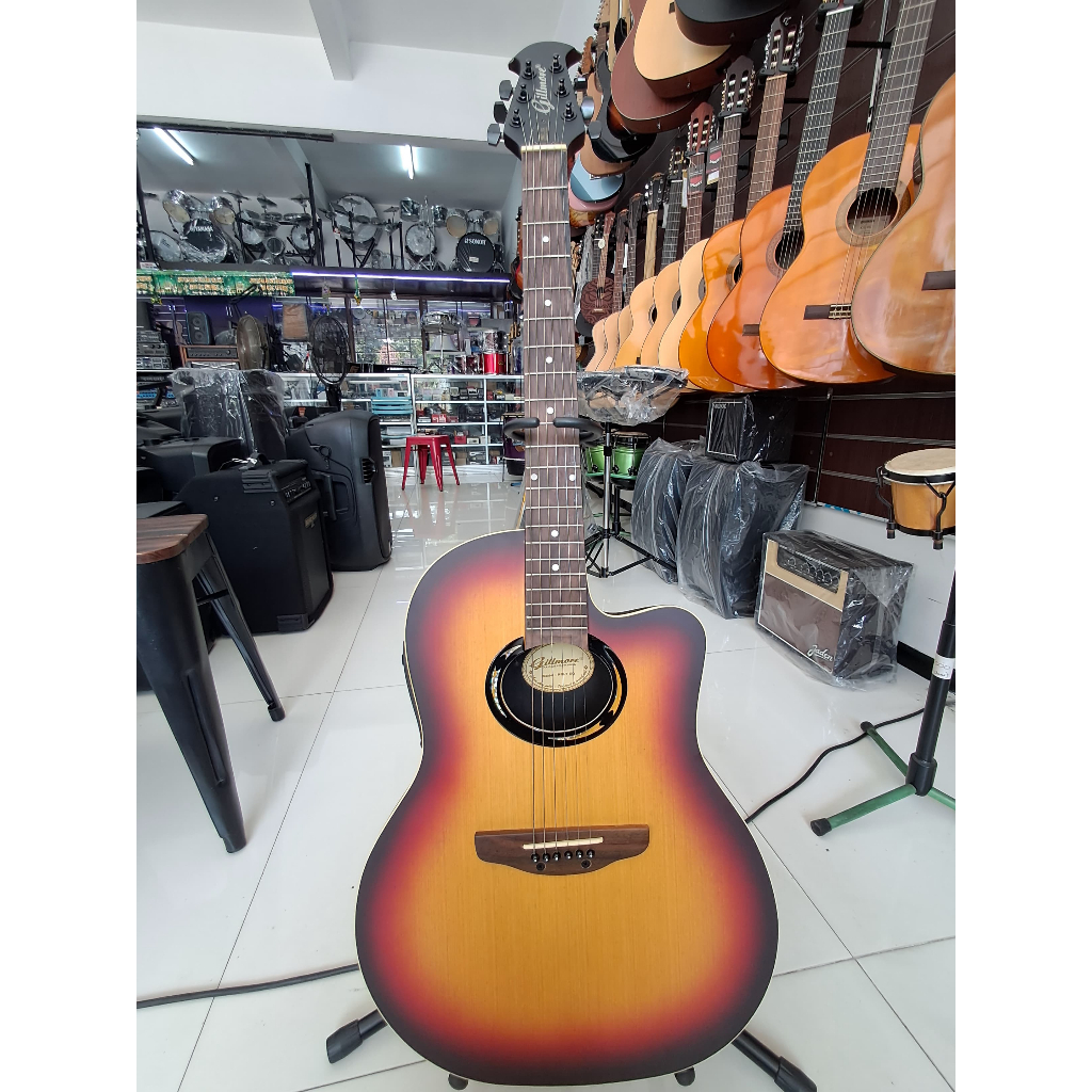 GITAR AKUSTIK ELEKTRIK GILLMORE RBLT EQ - MURAH