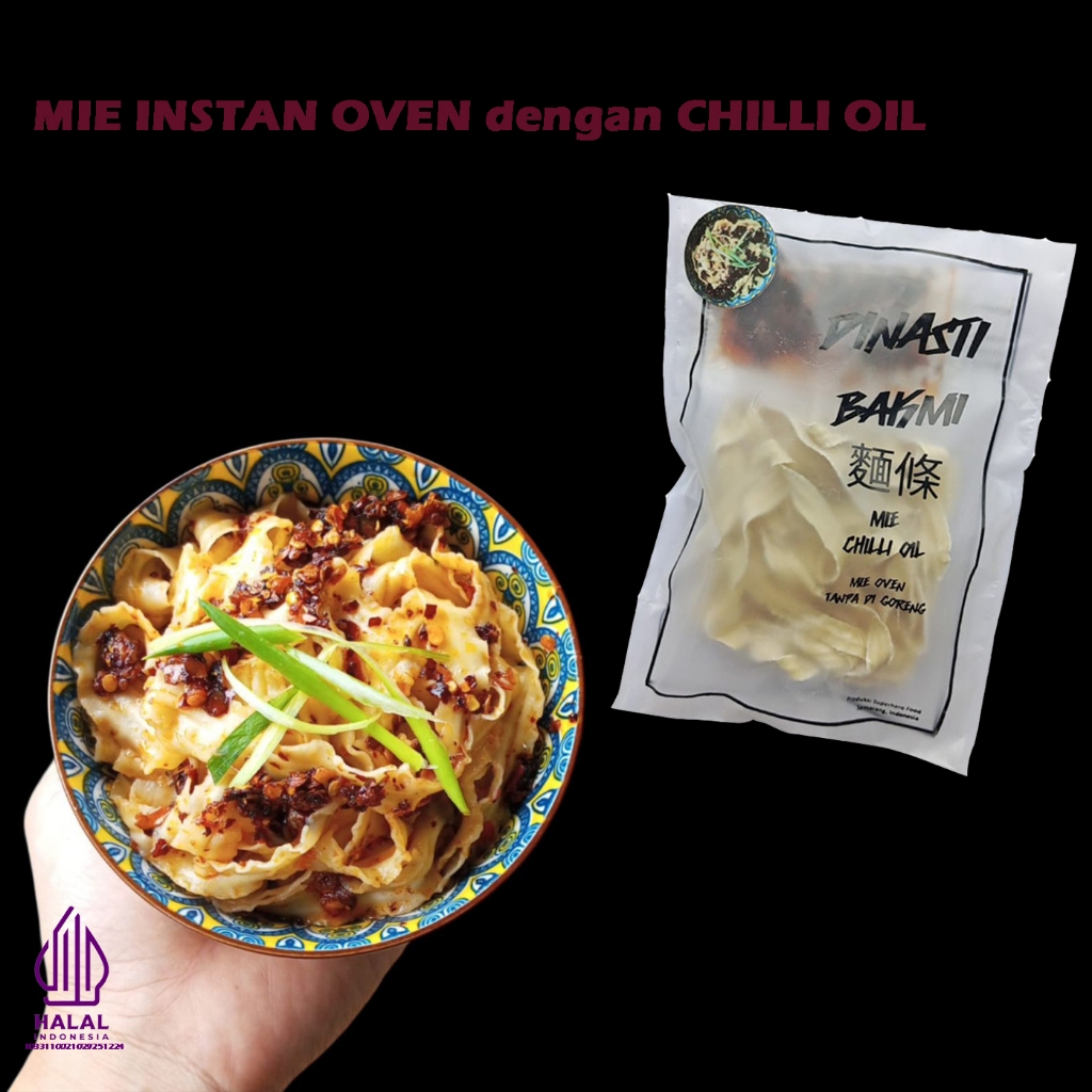 

DINASTI BAKMI CHILLI OIL mie oven dengan chilli oil halal mie pedas / mie instan sehat