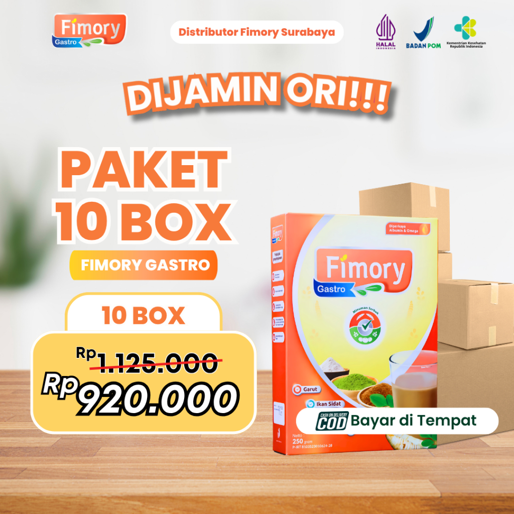

Paket 10 Fimory Gastro - Minuman Sehat Sembuhkan Asam Lambung, Maag, Gerd Kronis | BPOM