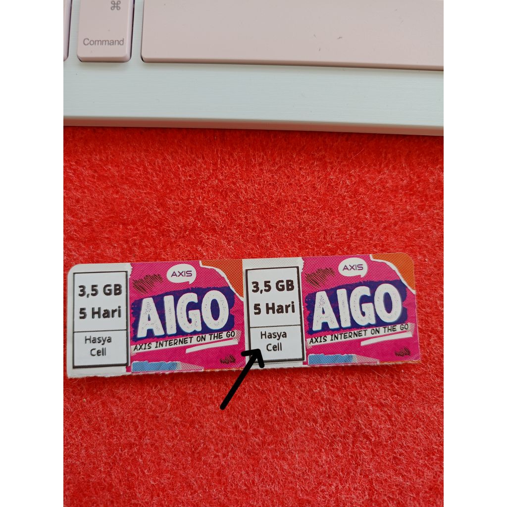 Voucher Axis Aigo Mini 3,5GB 5Hari 3,5 GB 5 Hari Jateng Bisa Custom Nama Konter