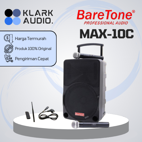 BARETONE MAX10C / MAX 10 C / MAX-10C SPEAKER PORTABLE 10 INCH ORIGINAL