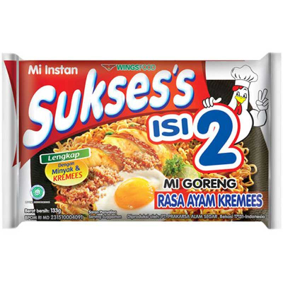

Sukses's Isi 2 Mi Instan Goreng Ayam Kremees 133 g