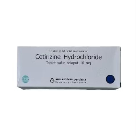 CETIRIZINE 10 MG SAMPHARINDO BOX 100 TABLET