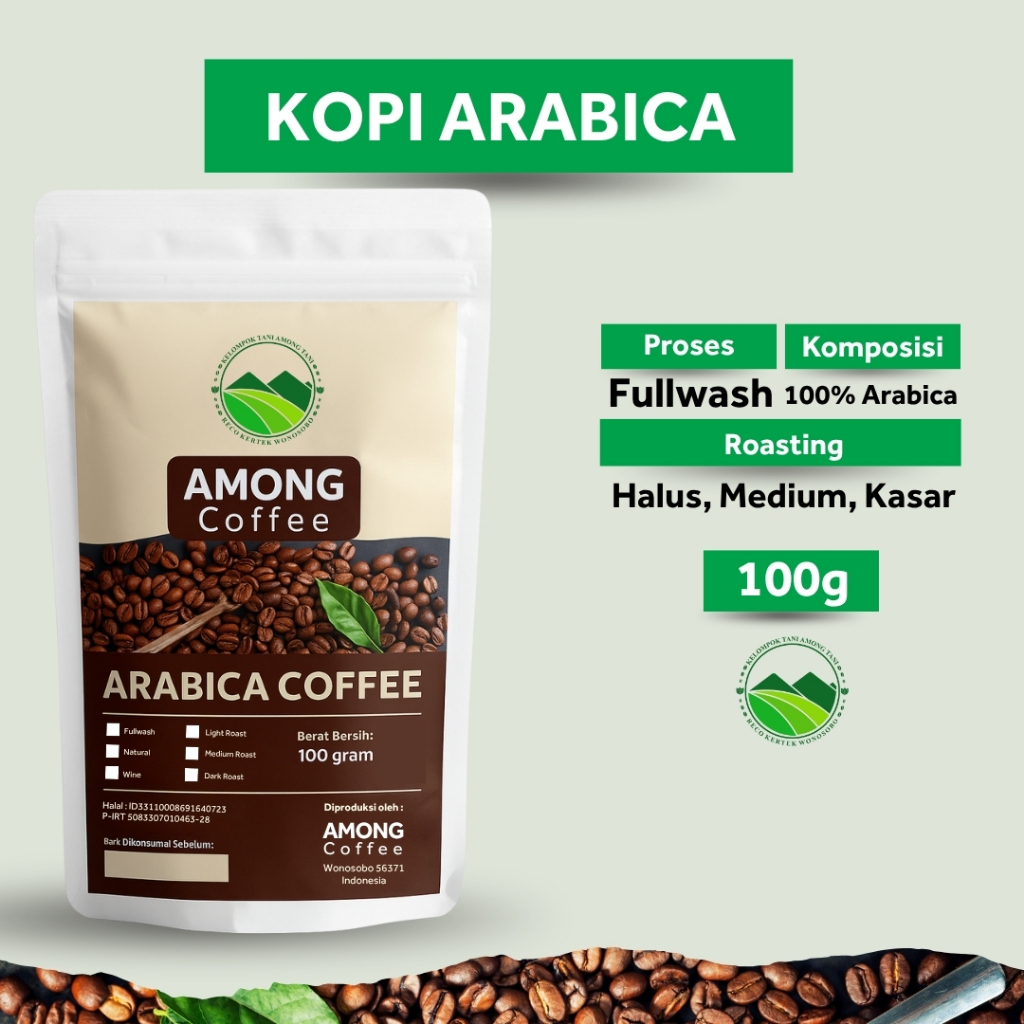 

Kopi Arabica Fullwash Posong Temanggung Coffee Light Medium dan Dark Roasting