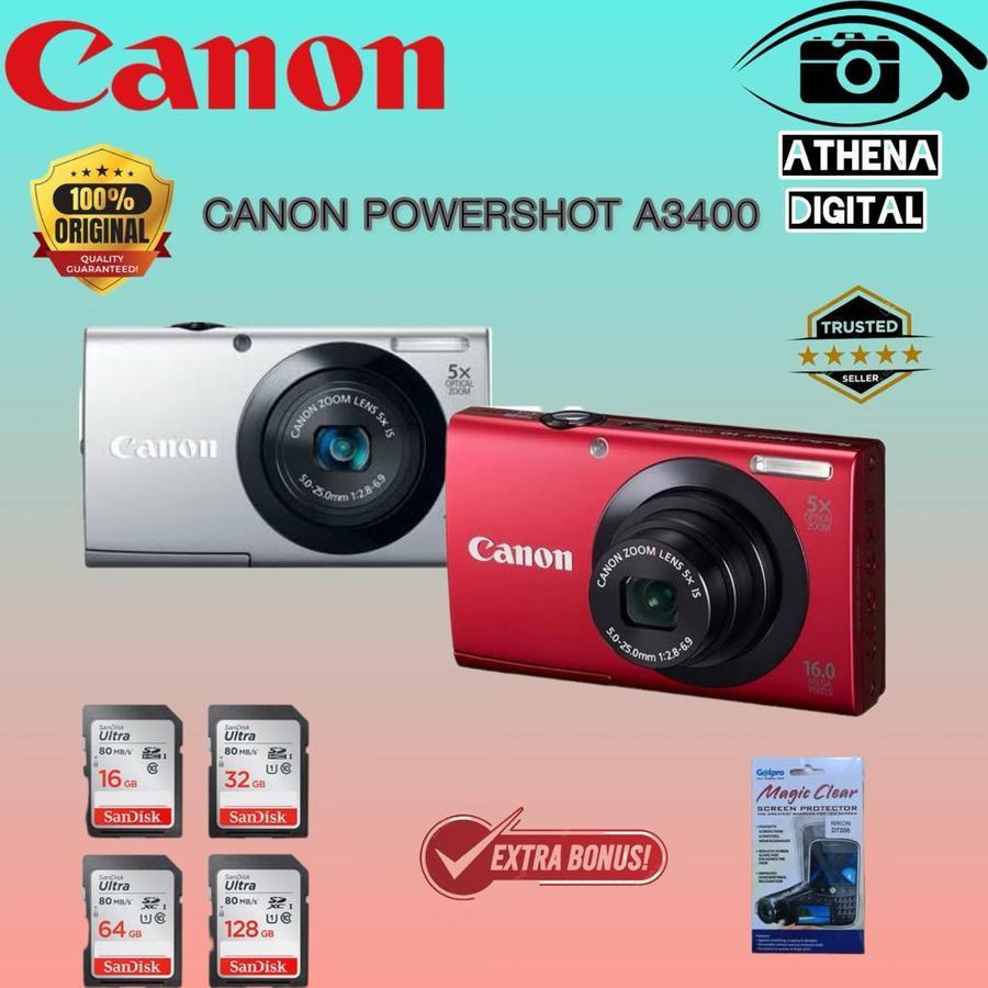 CANON POWERSHOT A3400 IS / CANON A3400 IS KAMERA DIGITAL