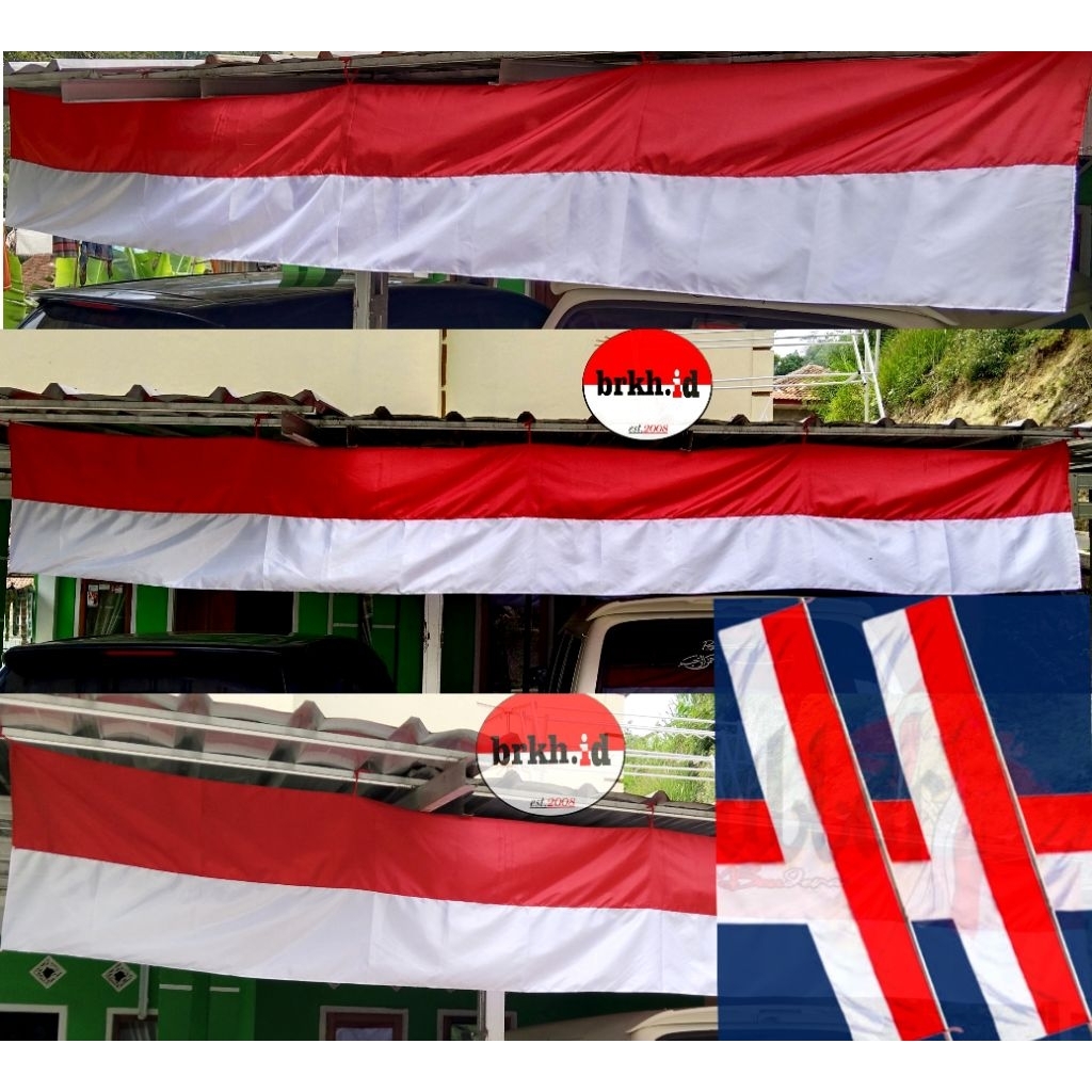 6 Meter - Umbul Umbul Bendera Merah Putih Lespang Panjang Serbaguna Vertikal/Horizontal