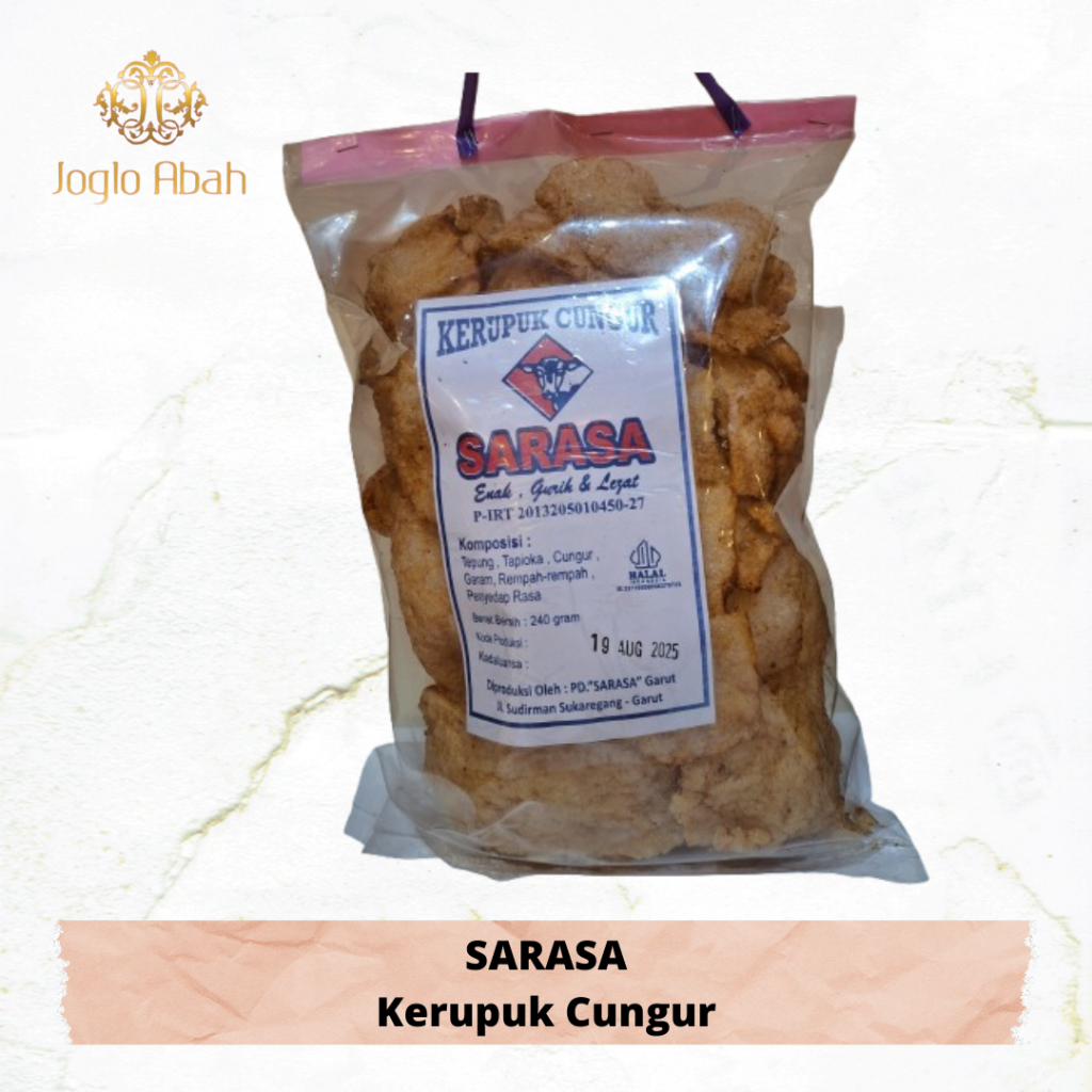 

Sarasa - Kerupuk Cungur Kemasan 240gr - Joglo Abah