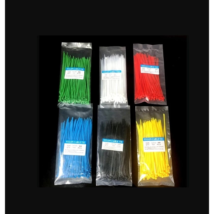 

Toys - Kabel Ties Warna Warni 2,7x250mm (25cm) - Kabel Tis Tali Sabuk Isi 100 pcs