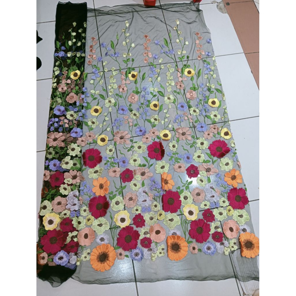 TERBARU TILE GARDEN 3D PREMIUM / TILE BUNGA TIMBUL