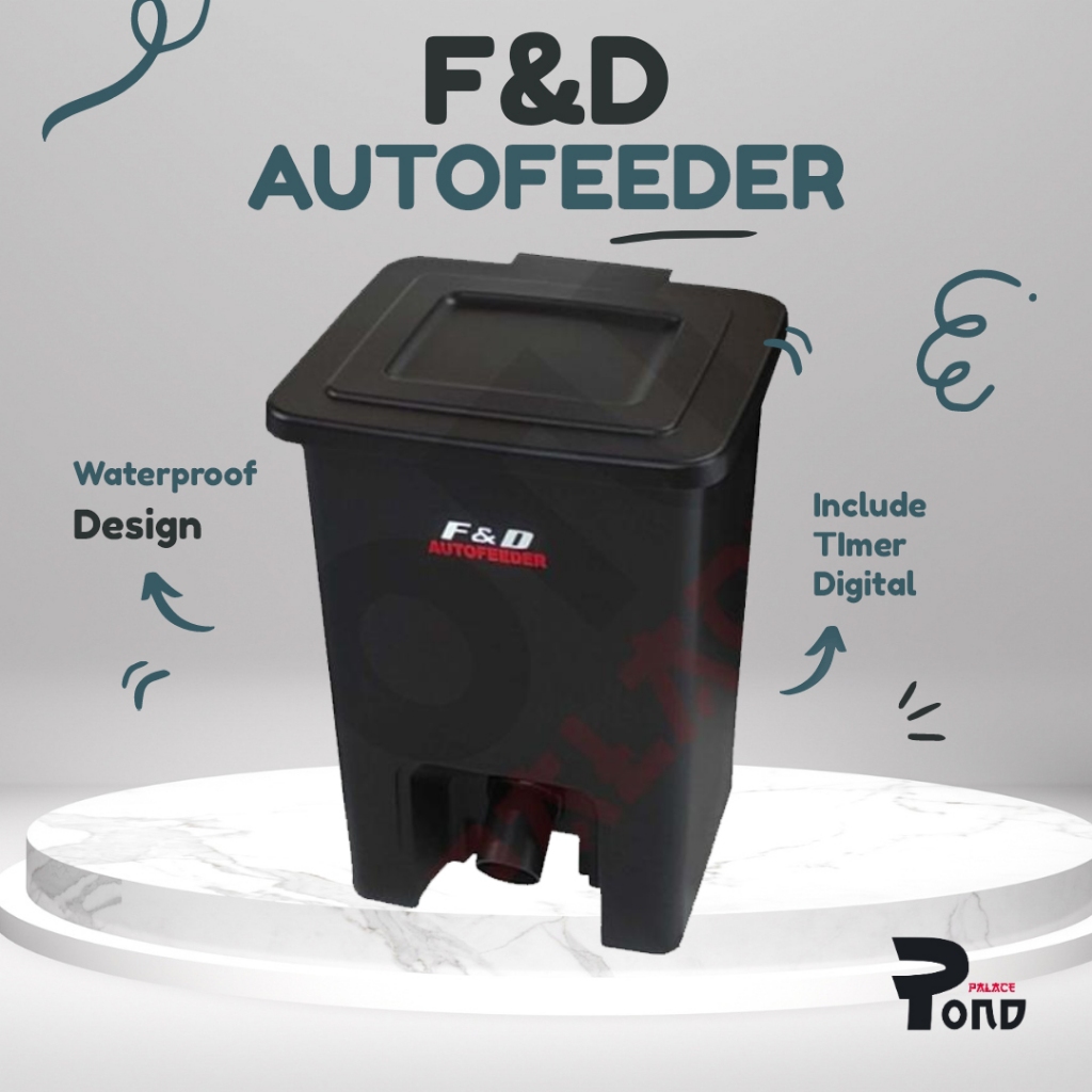 AutoFeeder Pond Koi Auto Feeder Kolam Ikan Pemberi Pakan Otomatis 1.5 Kg