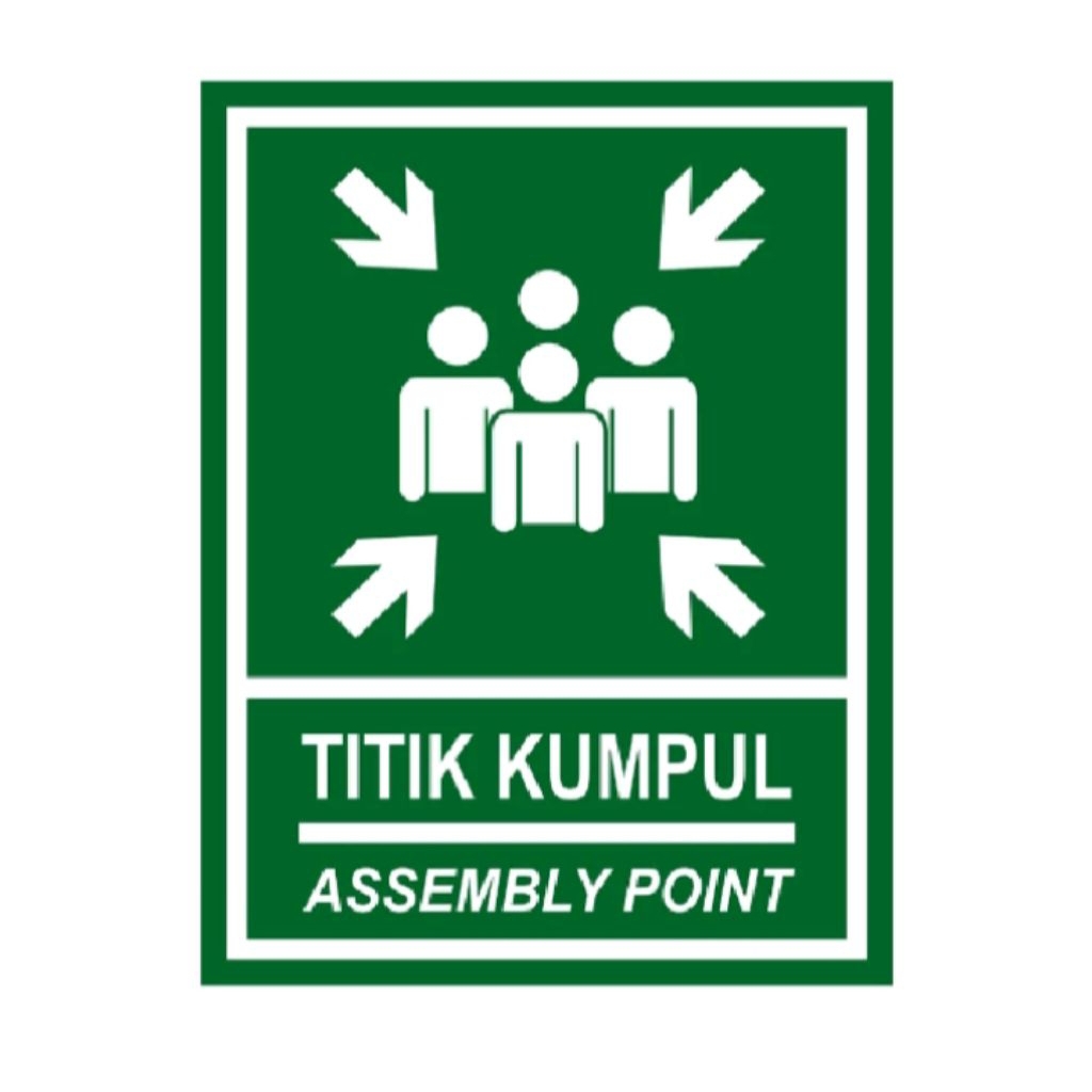 

Stiker vinyl TITIK KUMPUL SIGN RAMBU K3