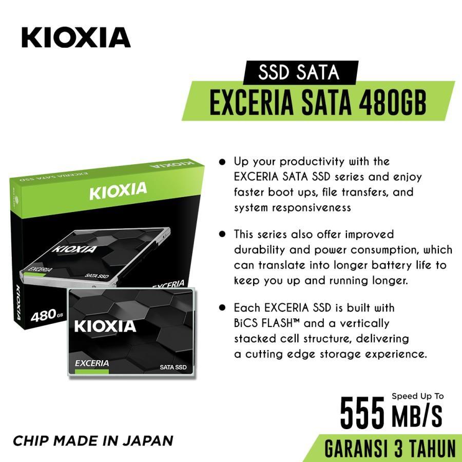 SSD SATA KIOXIA EXCERIA 480GB / 2.5" SATA III 480 GB / Garansi