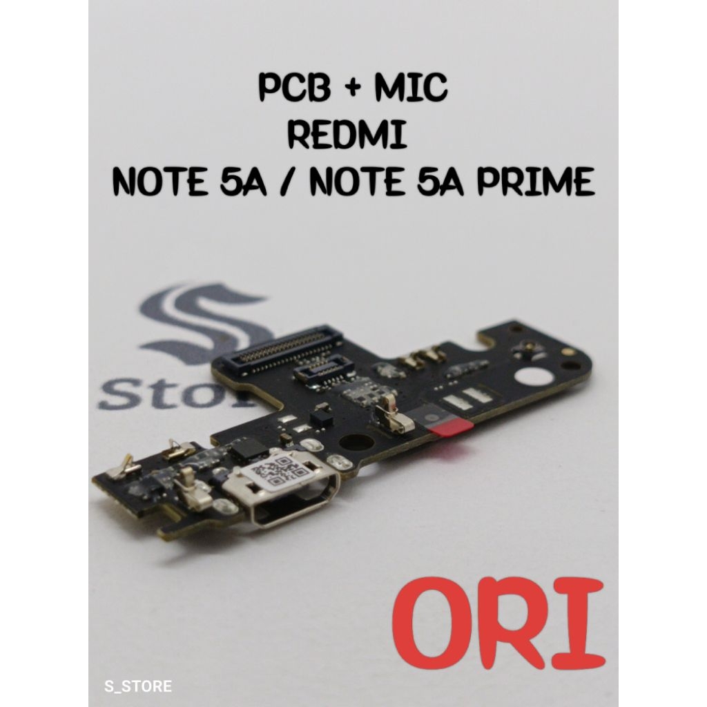 CONNECTOR CHARGER + MIC XIAOMI REDMI NOTE 5A NOTE 5A PRIME ORI PAPAN KONEKTOR CAS FLEXIBLE CAS PCB B