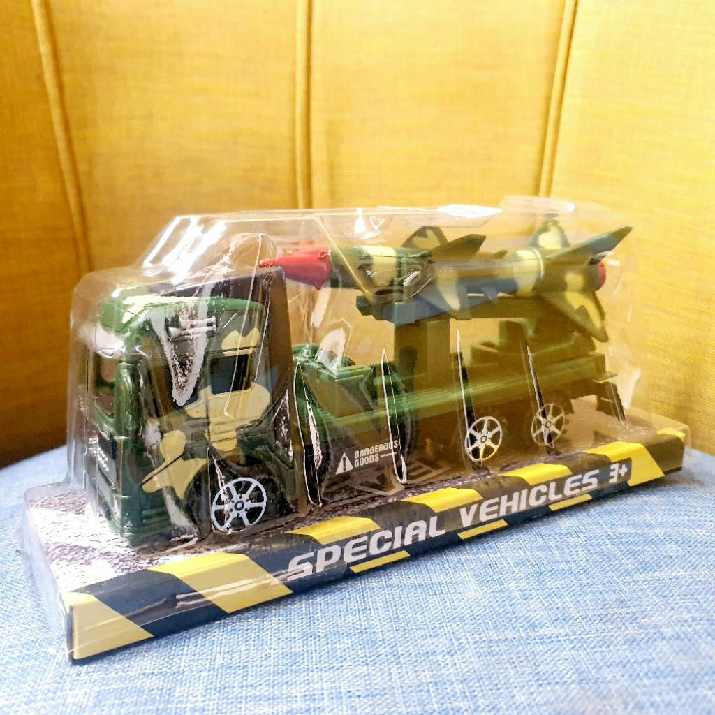 Mainan truk army rudal anak militer - mainan mobil truk roket