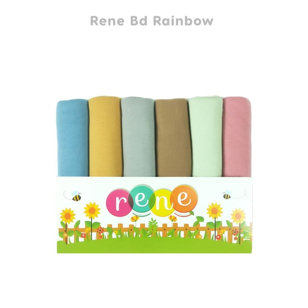 Bedong Bayi Rainbow Polos /Bedongan Bayi/bedong rainbow polos murah
