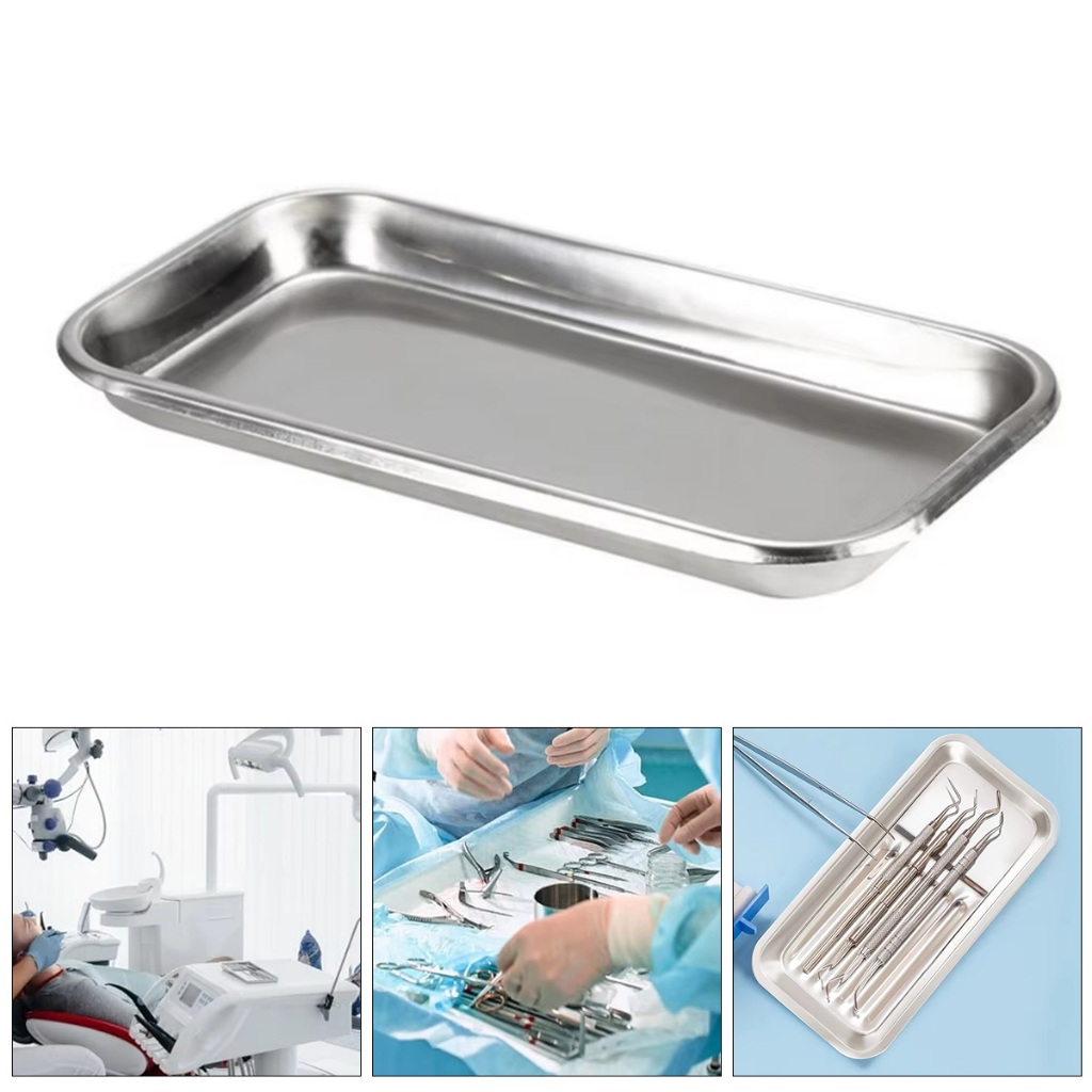Nampan medis stainless Instrument Tray Nampan Baki Nierbeken Tray  Medis Autoclave Bak Dental