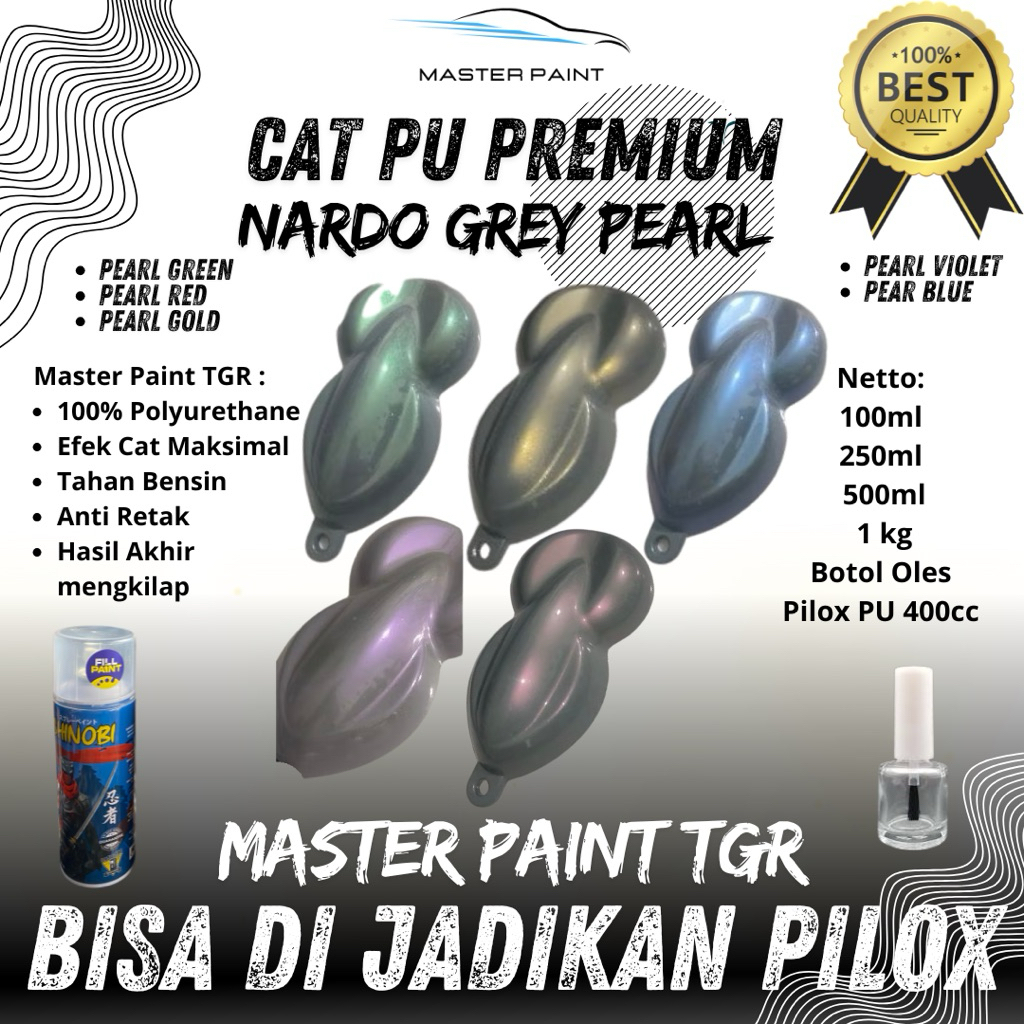 (BISA DI JADIKAN PILOX) CAT NARDO GREY PEARL | CAT PU NARDO GREY PEARL | CAT NARDO GREY LEMBAYUNG RE