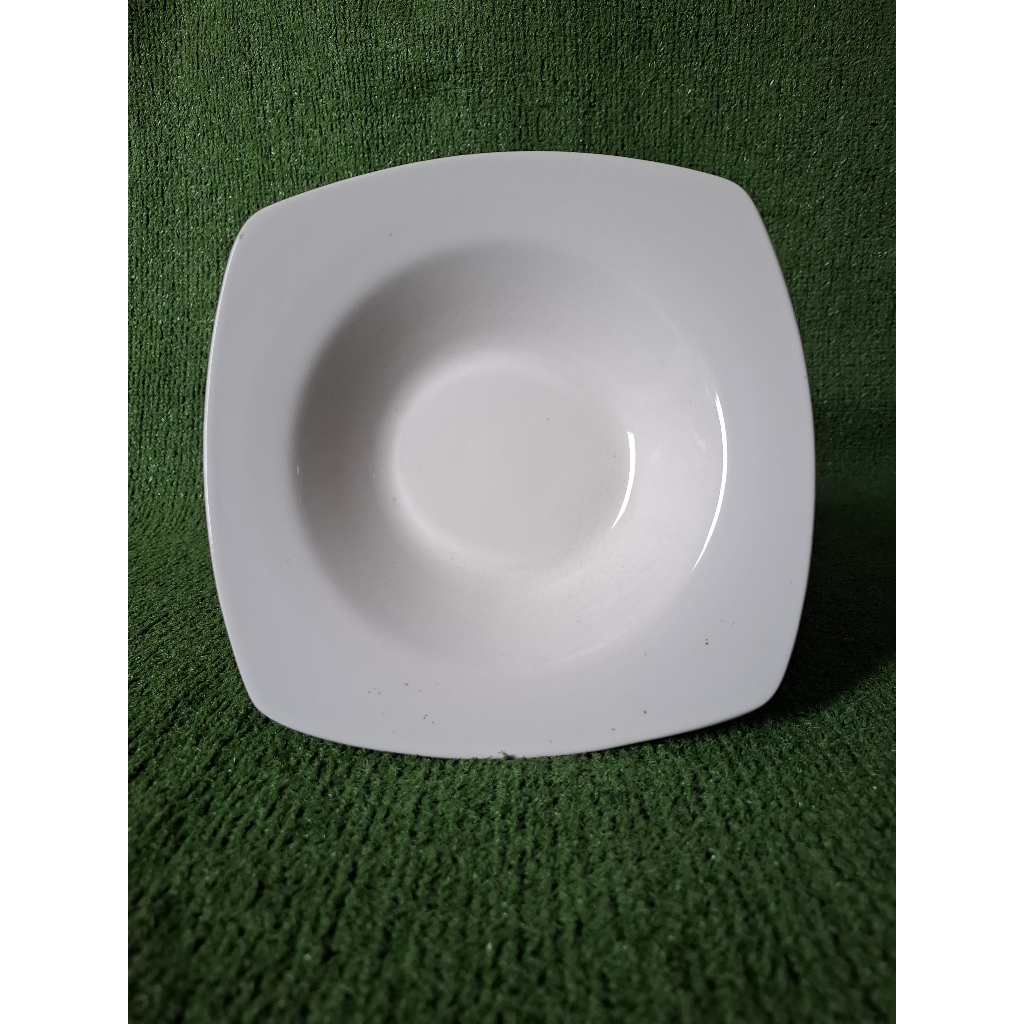 Piring makan keramik persegi / piring dessert cantik keramik