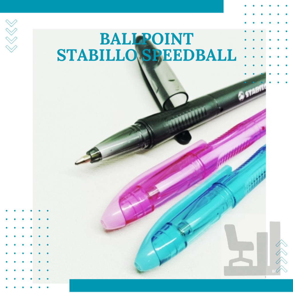 

BALLPOINT STABILLO SPEEDBALL (per pcs) | Bolpen Stabilo Hitam