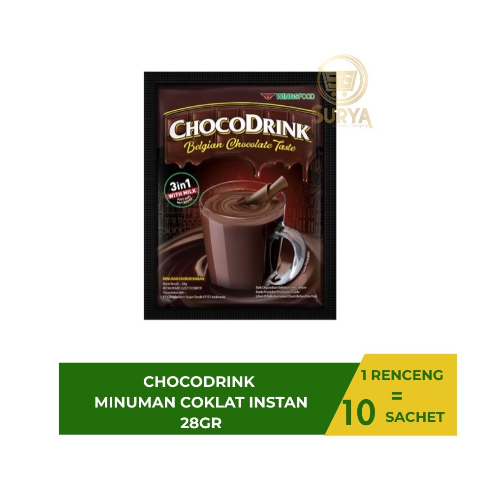 

Chocodrink Choco Sachet 28gr - Rentengan isi 10 Sachet
