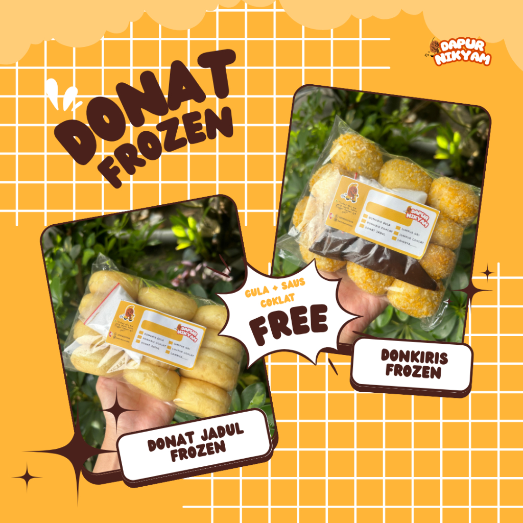 

DONAT KENTANG FROZEN ISI 12_DONAT KRISPI COKLAT LUMER_DONAT KRISPI COKLAT