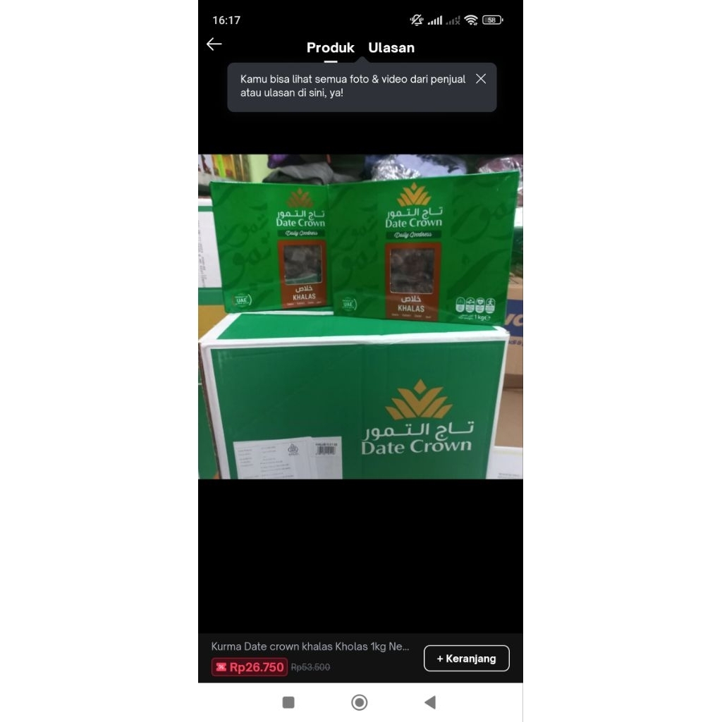 

kurma date crown 1 kg