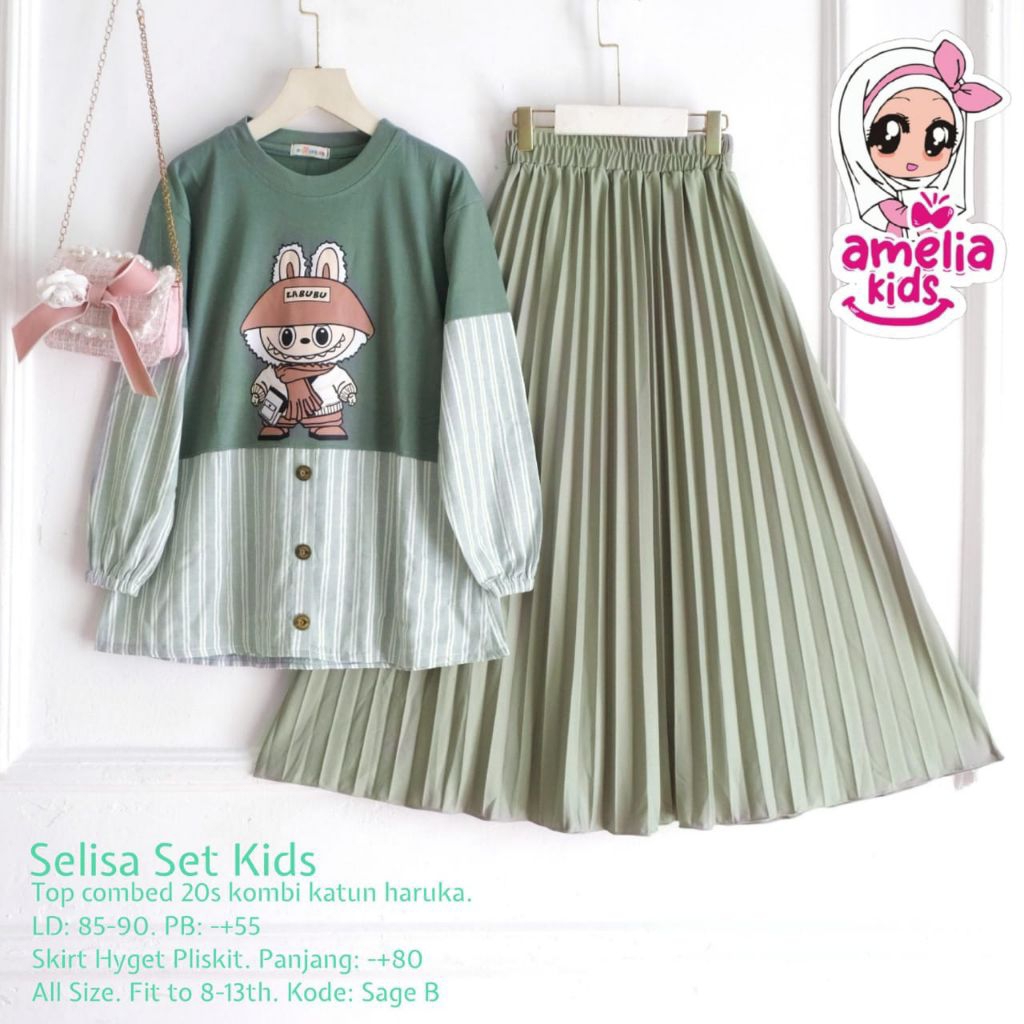 SETELAN ANAK SELISA SET KIDS ORI AMELIA KIDS