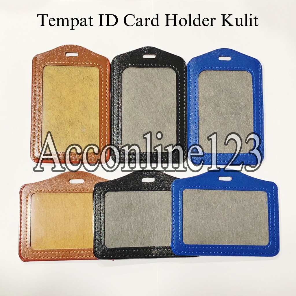 

Name Tag ID Card Kulit / ID Card Holder Kulit / Frame Casing Tempat ID Card Holder Kulit