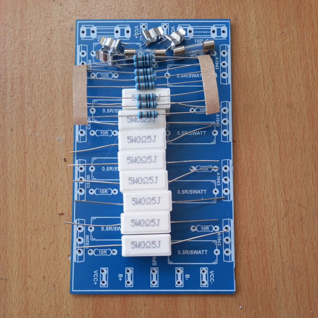 DIY pcb tr toshiba 2u 4set plus resistor taiwan kaki tembaga pcb 2u pcb tr 2u pcb transistor
