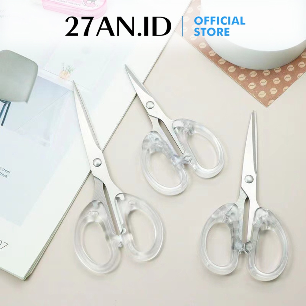 

( 27AN.ID ) Gunting kertas transparan H562 Gunting Kertas Aesthetic Transparan Scissors Scrapbook