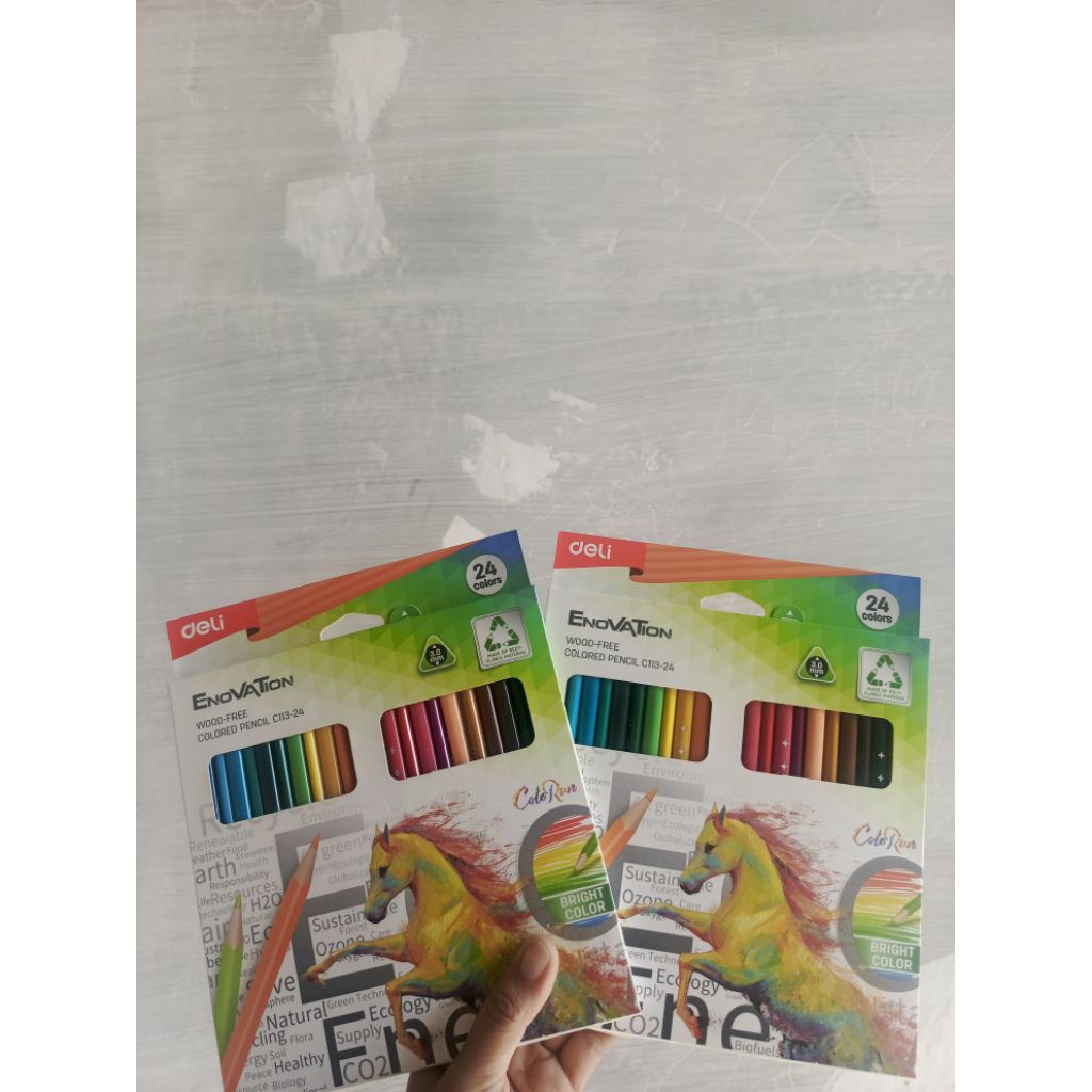 

Pensil warna Deli set 24 warna