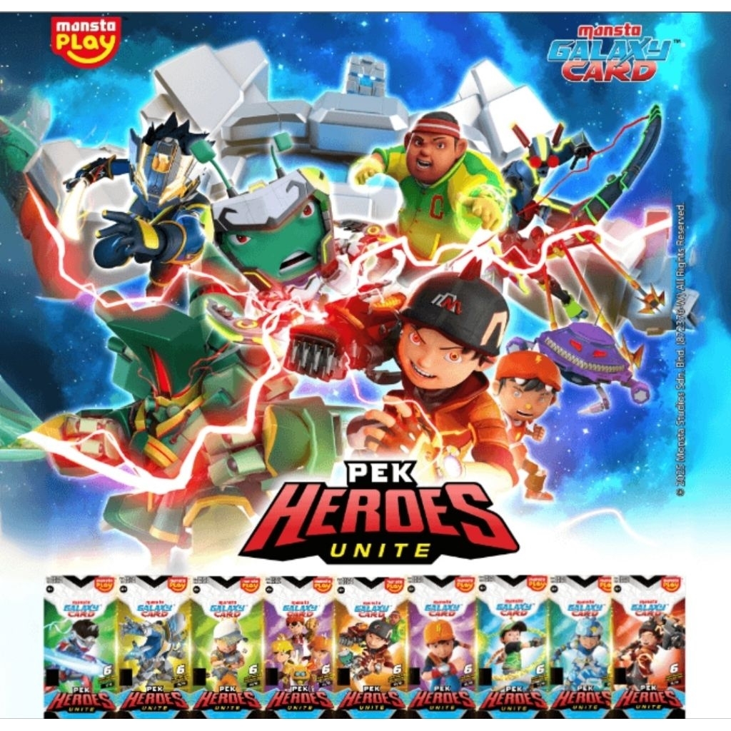 MONSTA Galaxy Card - Pek Heroes Unite Set (54 KAD)