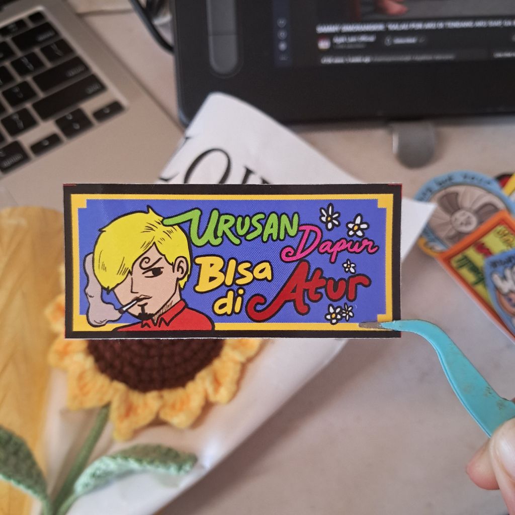 

METAL KECIL | Sticker Angkot Anime | One Piece Sanji Meme