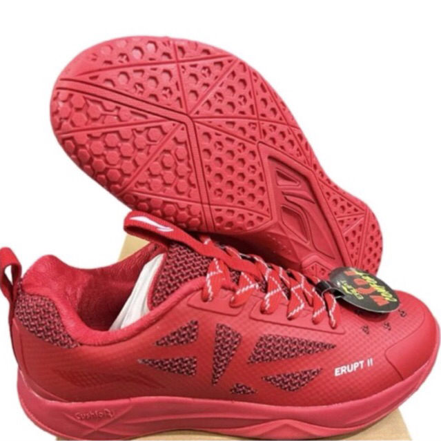 Sepatu Badminton Li-Ning Erupt II Red / Merah