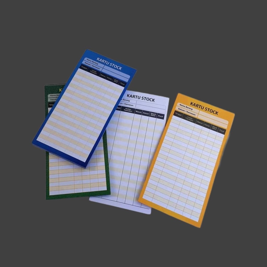 

Termurah (kemasan isi 10 lembar) - Kartu Stock Obat, Kartu Stok, Kartu Stock Apotek