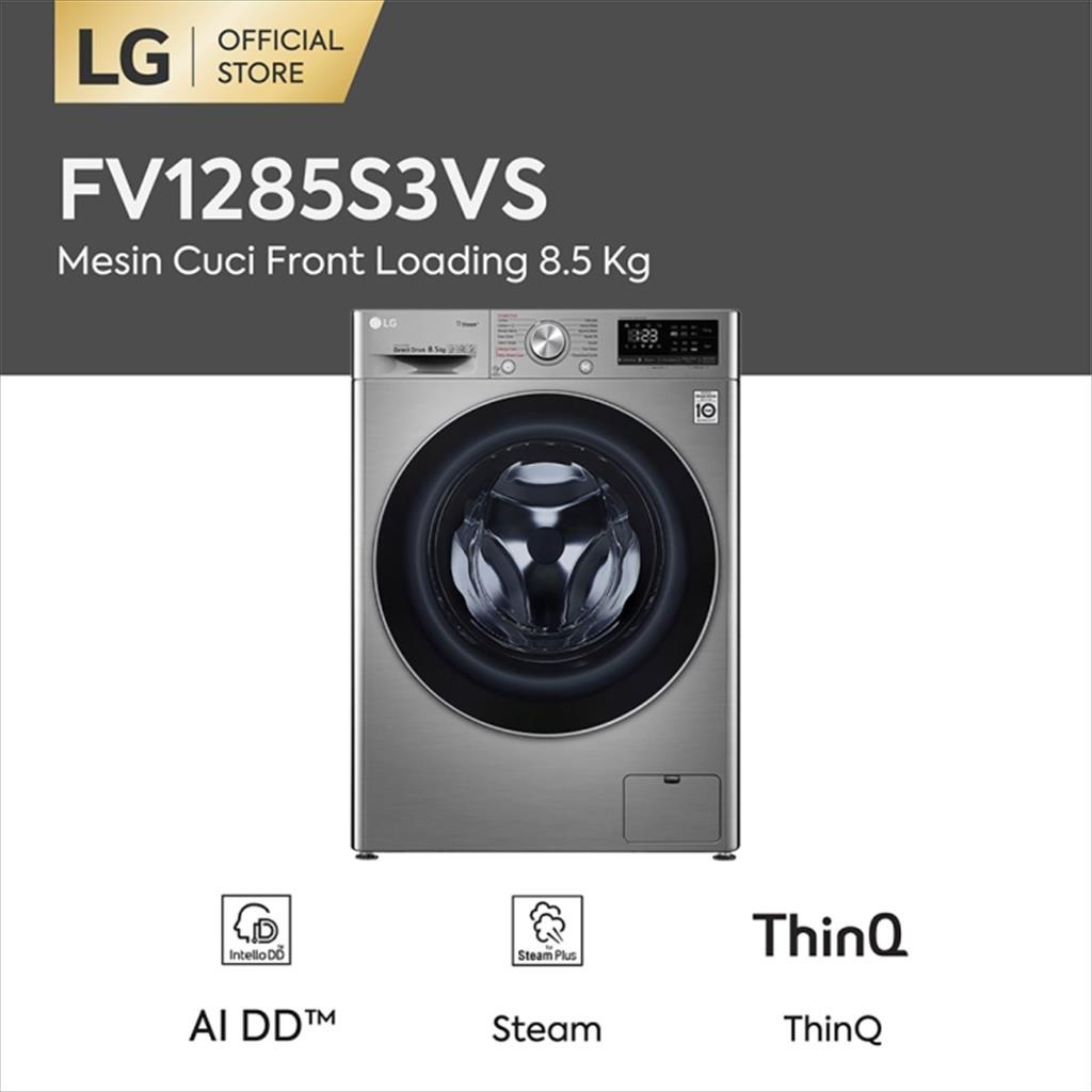 LG FV1285S3VS / FV-1285S3VS MESIN CUCI FRONT LOADING